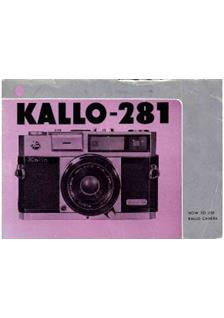 Kowa Kallo 281 manual. Camera Instructions.